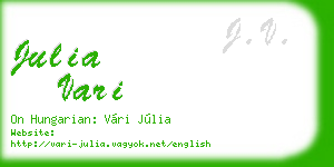 julia vari business card